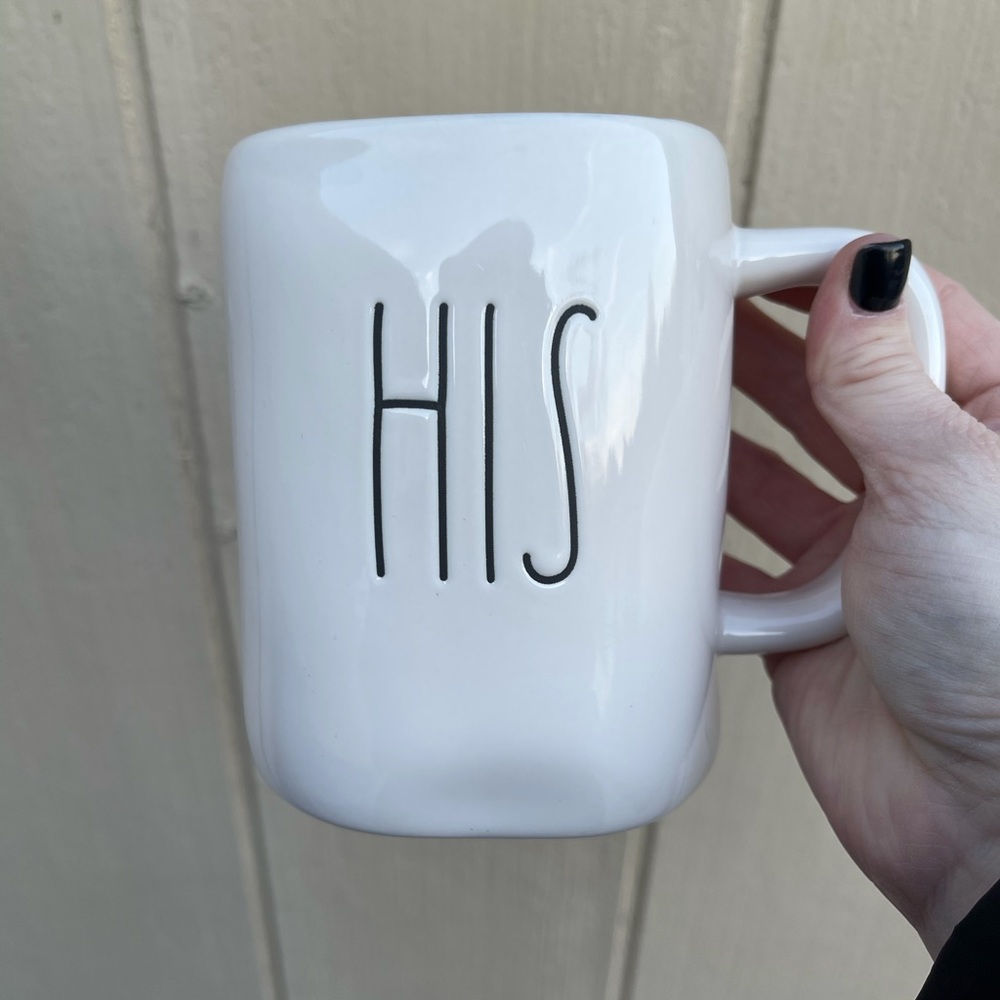 NWT Rae Dunn “His” ceramic mug